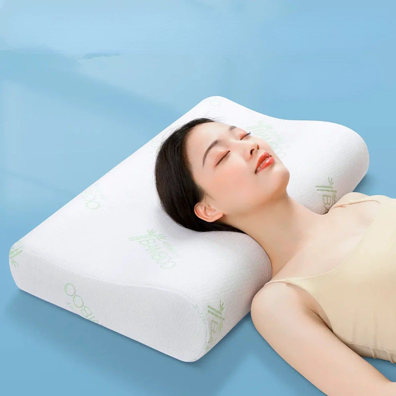 

30x50cm Latex Pillow Sleeping Bedding Cervical Massage Pillow Neck Protect Latex Neck Pillow Fiber Slow Rebound Memory Foam