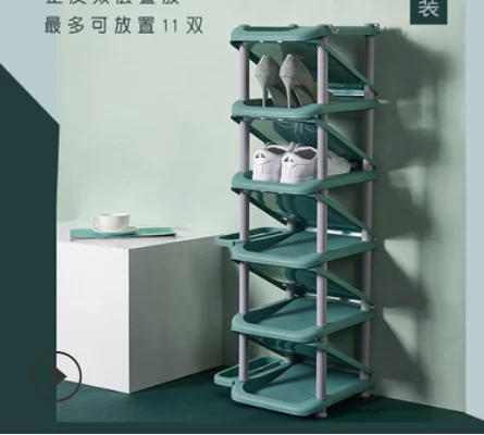 

Shoe rack dormitory simple door shoe cabinet economical multi-layer household narrow and space-saving storage artifact