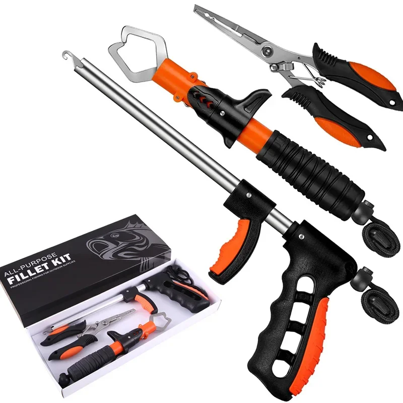 Fishing Tool Kit Fishing Pliers Fish Lip Gripper Saltwater Freshwater Fishing Gear FishTackle Pliers Hook Remover Split Ring
Fishing Tool Kit Fishing Pliers Fish Lip Gripper Saltwater Freshwater Fishing Gear FishTackle Pliers Hook Remover Split Ring