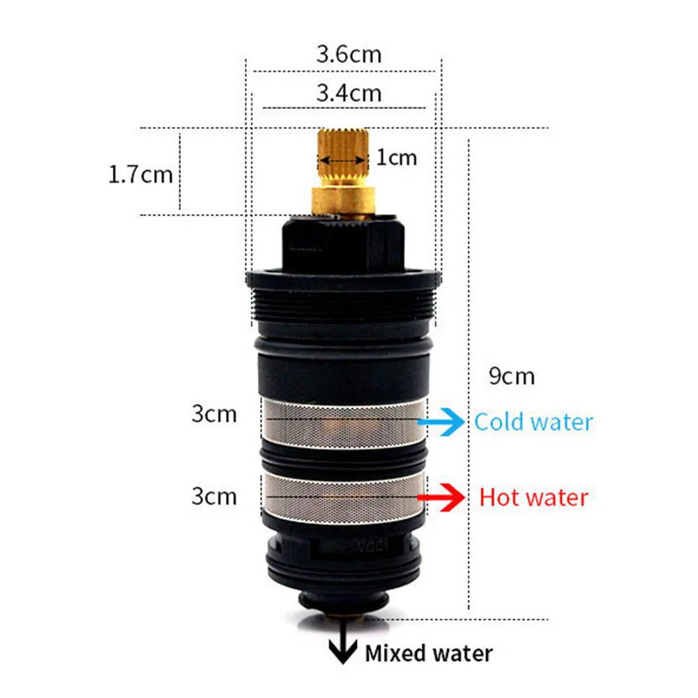 Bathroom Kitchen Accessories Thermostatic Valve Faucet Valve Hot And Cold Water Intelligent Mixing Water Universal Spool
Bathroom Kitchen Accessories Thermostatic Valve Faucet Valve Hot And Cold Water Intelligent Mixing Water Universal Spool