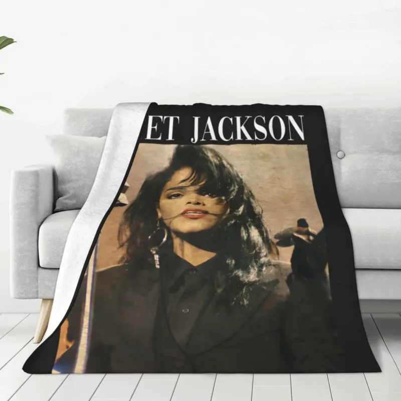 

Фланелевое Одеяло Janet Jackson, мягкое теплое покрывало для спальни, для американских певиц, кемпинга, Подарочная идея