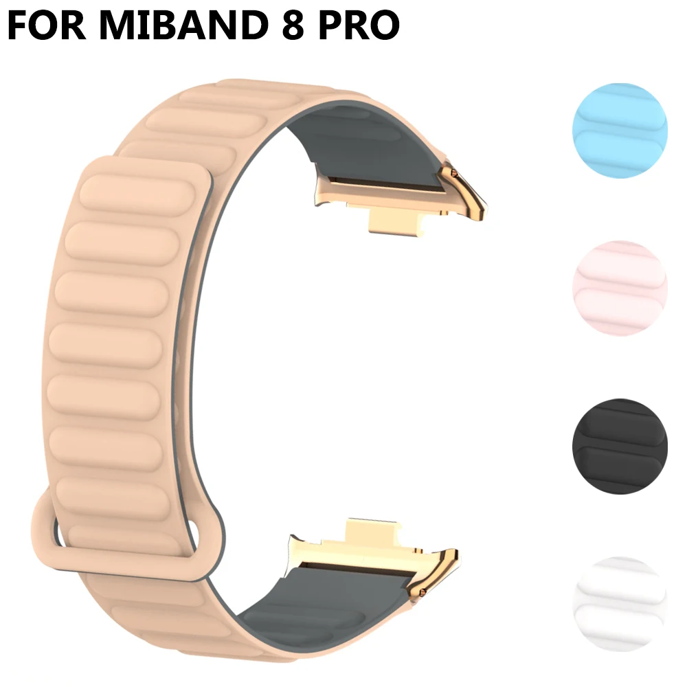 Rubber Magnetic Strap for Mi Band 8 Pro Silicone Loop Watchband Bracelet for Xiaomi Mi Band 8Pro Accessories Metal Connectors
Rubber Magnetic Strap for Mi Band 8 Pro Silicone Loop Watchband Bracelet for Xiaomi Mi Band 8Pro Accessories Metal Connectors