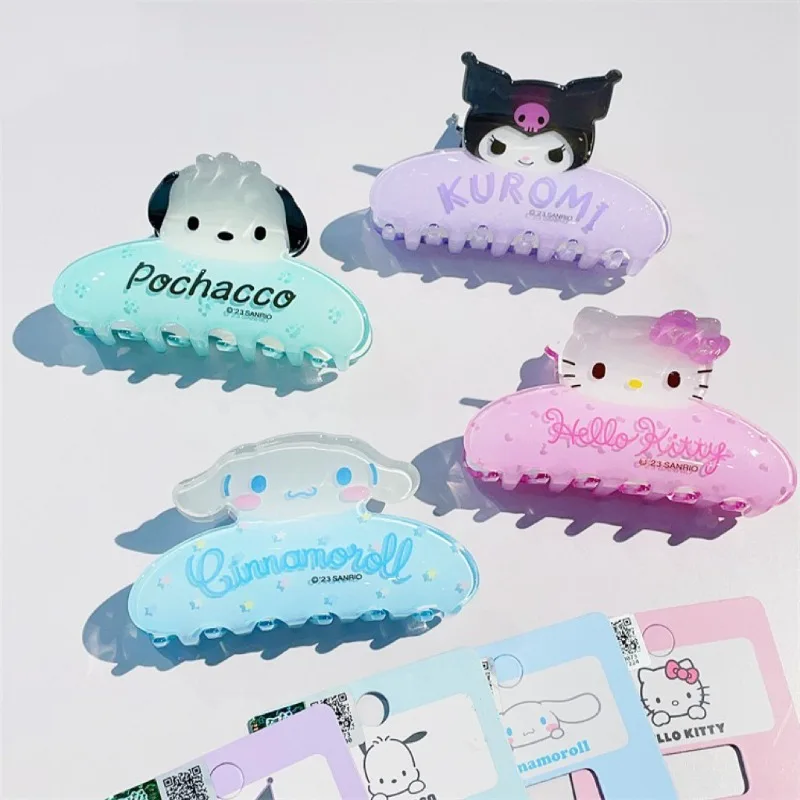 

Sanrio Hello Kitty Hairpins Cartoon Anime Figures My Melody Pochacco Kuromi Cinnamoroll Hairpin Cute Girl Hairpin Birthday Gifts