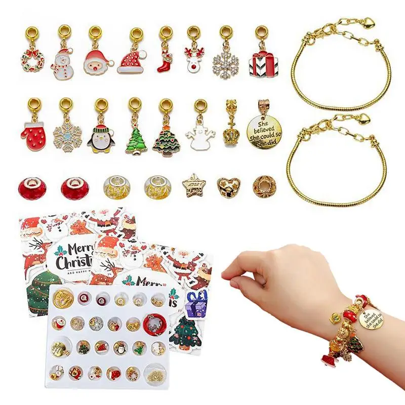 New Christmas Advent Calendar Bracelets Bracelet Making Kit Jewelry Countdown Christmas Blind Box DIY Girls Jewelry Making Set
New Christmas Advent Calendar Bracelets Bracelet Making Kit Jewelry Countdown Christmas Blind Box DIY Girls Jewelry Making Set