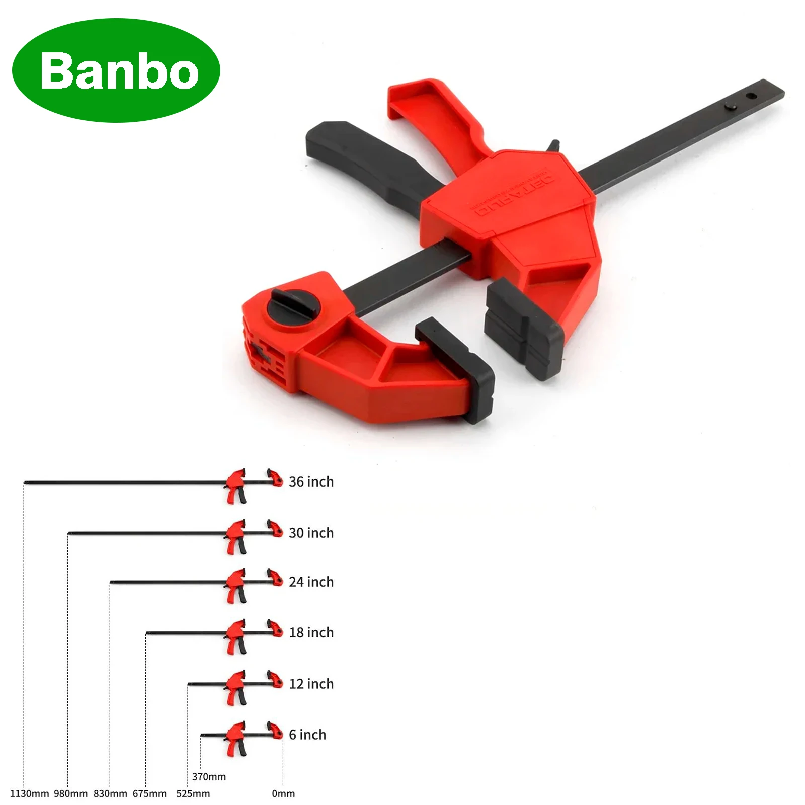 New Style Heavy Duty F Clamp 1Pcs Quick Ratchet Release Clip Bar Wood Working Clamps Hand Tool 6 12 18 24 30 36 inch
New Style Heavy Duty F Clamp 1Pcs Quick Ratchet Release Clip Bar Wood Working Clamps Hand Tool 6 12 18 24 30 36 inch
