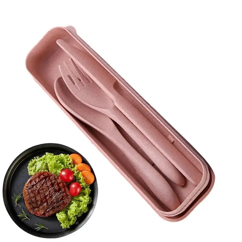 Travel Cutlery Set Portable And Reusable Camping Travel Dinnerware With Case Easy To Clean Portable Size Case Flatware Set
Travel Cutlery Set Portable And Reusable Camping Travel Dinnerware With Case Easy To Clean Portable Size Case Flatware Set