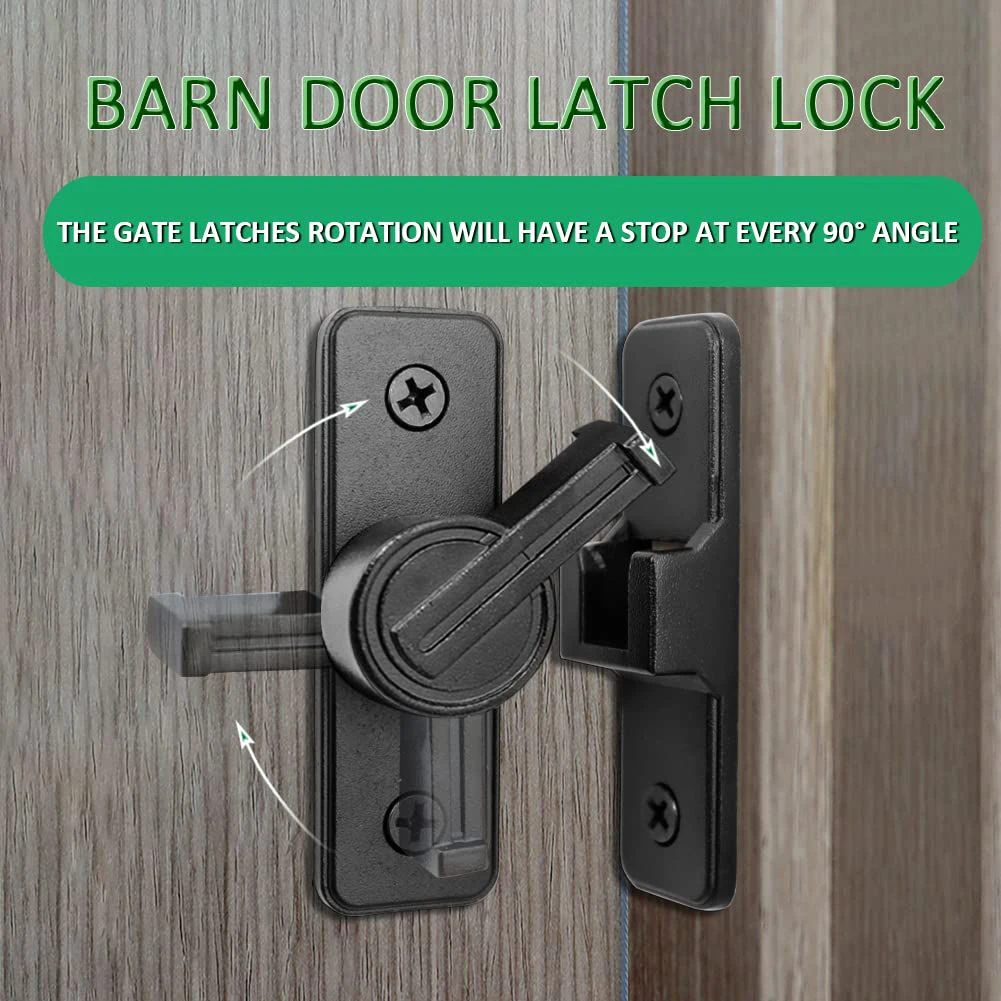 Barn Door Lock Gate Latch Assembly Black Fitting Part Replacement Sliding Zinc Alloy 90 Degree Accessory Durable
Barn Door Lock Gate Latch Assembly Black Fitting Part Replacement Sliding Zinc Alloy 90 Degree Accessory Durable