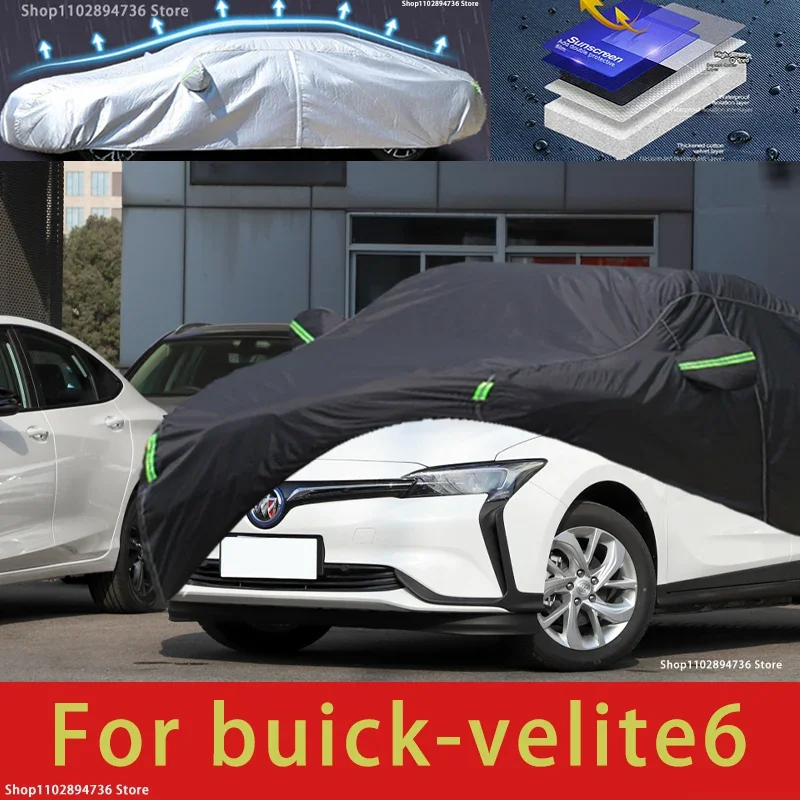 

For buick velite6 fit Outdoor Protection Full Car Covers Snow Cover Sunshade Waterproof Dustproof Exterior black car cover