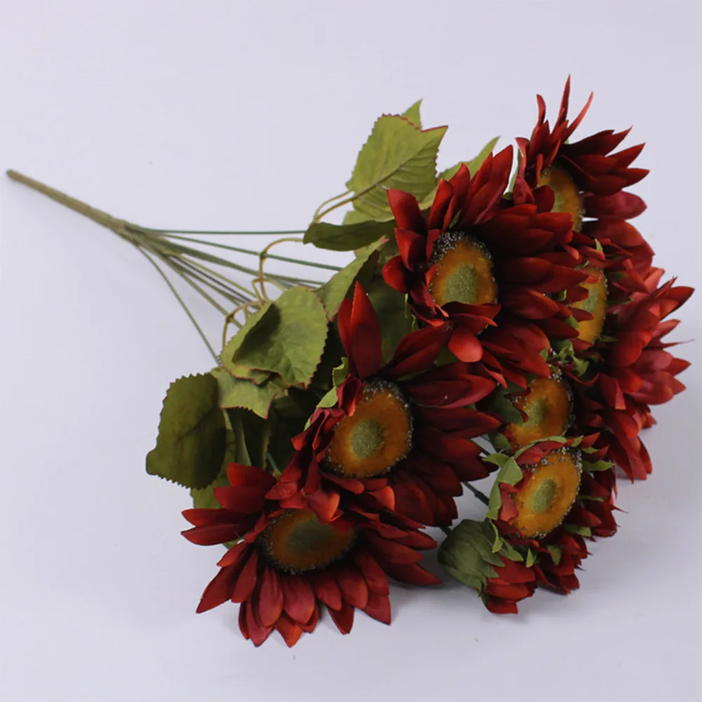 13 Heads Artificial Sunflower Flowers Bouquet Artificial Flowers Fake Sunflowers Plastic Plants Wedding Garden Decor
13 Heads Artificial Sunflower Flowers Bouquet Artificial Flowers Fake Sunflowers Plastic Plants Wedding Garden Decor
