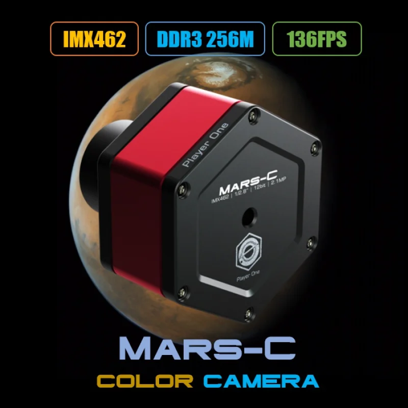 Player One Mars-C IMX462 Color Camera for Mars Jupiter Saturn as Well as Solar and Lunar Imaging Guiding LD2068A
Player One Mars-C IMX462 Color Camera for Mars Jupiter Saturn as Well as Solar and Lunar Imaging Guiding LD2068A