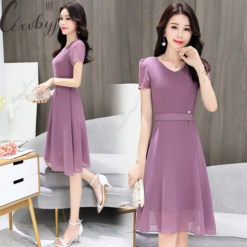 Women Elegant Chiffon Dress 2023 Summer Korean A-Line Dress Ladies Office Work Casual Dress Plus Size Midi Vestidos De Mujer
Women Elegant Chiffon Dress 2023 Summer Korean A-Line Dress Ladies Office Work Casual Dress Plus Size Midi Vestidos De Mujer