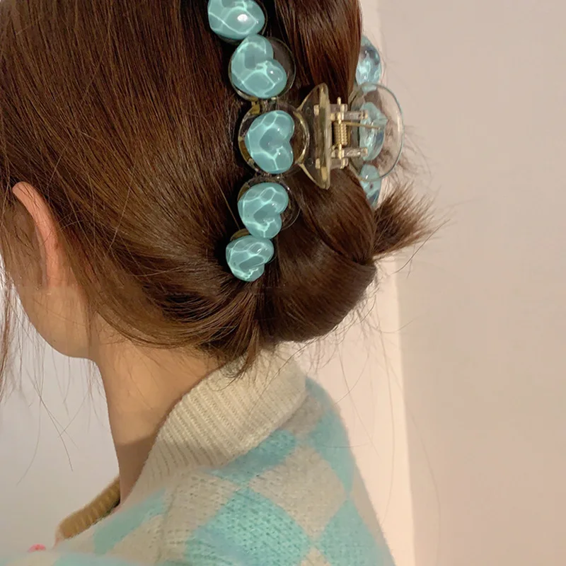 Elegant Water Ripples Love Hairpin Woman Ponytail Claw Clip Fashion Sweet Hair Clip Headwear Minimalist Style Hair Accessories
Elegant Water Ripples Love Hairpin Woman Ponytail Claw Clip Fashion Sweet Hair Clip Headwear Minimalist Style Hair Accessories