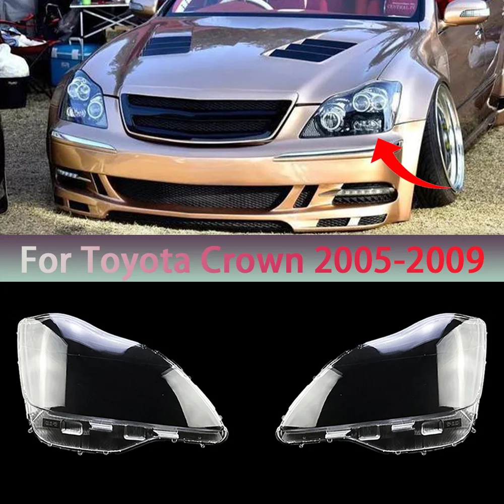 Car Front Headlight Lens Cover For Toyota Crown 2005-2009 Glass Auto Shell Headlamp Lampshade Transparent Car Accessories
Car Front Headlight Lens Cover For Toyota Crown 2005-2009 Glass Auto Shell Headlamp Lampshade Transparent Car Accessories