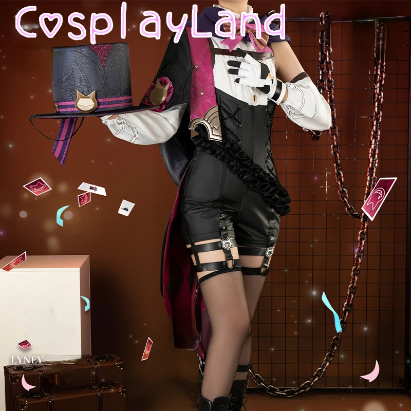 Lyney косплей костюм игра Genshin Impact Фонтейн Магик Lyney косплей мужской Костюм Униформа Хэллоуин 
Lyney косплей костюм игра Genshin Impact Фонтейн Магик Lyney косплей мужской Костюм Униформа Хэллоуин