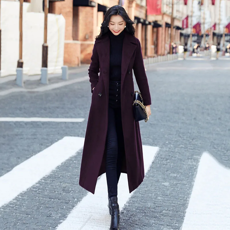 2023 New Autumn Winter Woolen Casual Windbreaker Coat Women Outwear Fashion Slim Long Double-Breasted Wool Coat Female Overcoat
2023 New Autumn Winter Woolen Casual Windbreaker Coat Women Outwear Fashion Slim Long Double-Breasted Wool Coat Female Overcoat