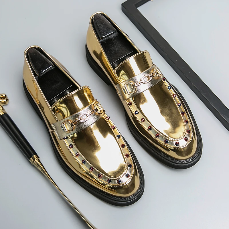 Plus size Chelsea Golden boots Handsome leather shoes trend generous fashion willow nail loafers men's shoes
Plus size Chelsea Golden boots Handsome leather shoes trend generous fashion willow nail loafers men's shoes