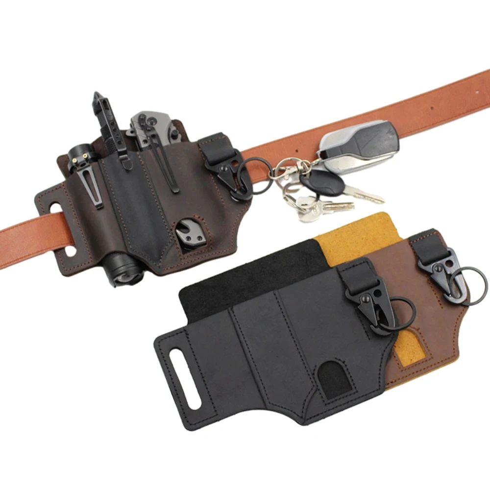 Multi-Tool Leather Bag Sheath Pocket Multitool Holder Essentials Organizer Belt Pouch Pocket for Key Ring Light Storage
Multi-Tool Leather Bag Sheath Pocket Multitool Holder Essentials Organizer Belt Pouch Pocket for Key Ring Light Storage