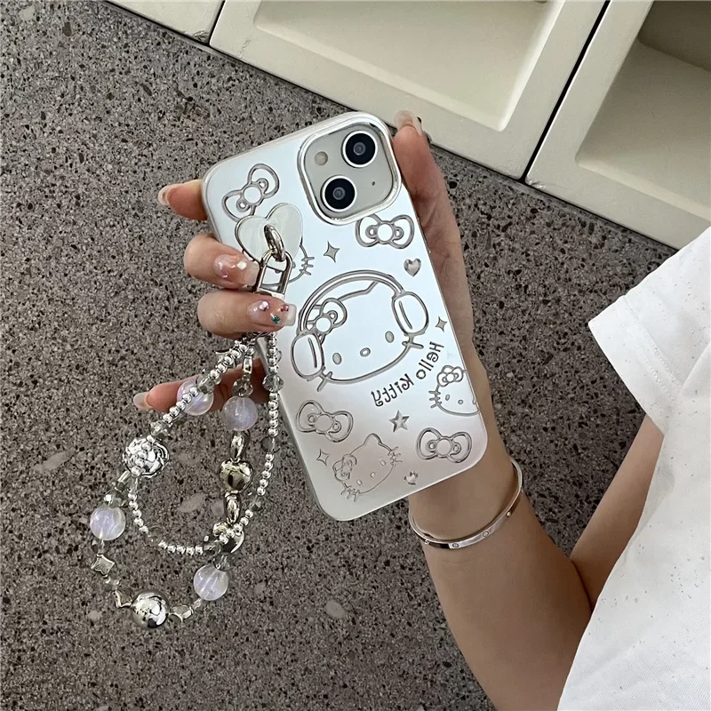 Sanrio Plating Wearing Headphones Hello Kitty Phone Case with Chain for IPhone 14 13 12 11 Pro Max Y2k Girly Cartoon Back Cover
Sanrio Plating Wearing Headphones Hello Kitty Phone Case with Chain for IPhone 14 13 12 11 Pro Max Y2k Girly Cartoon Back Cover