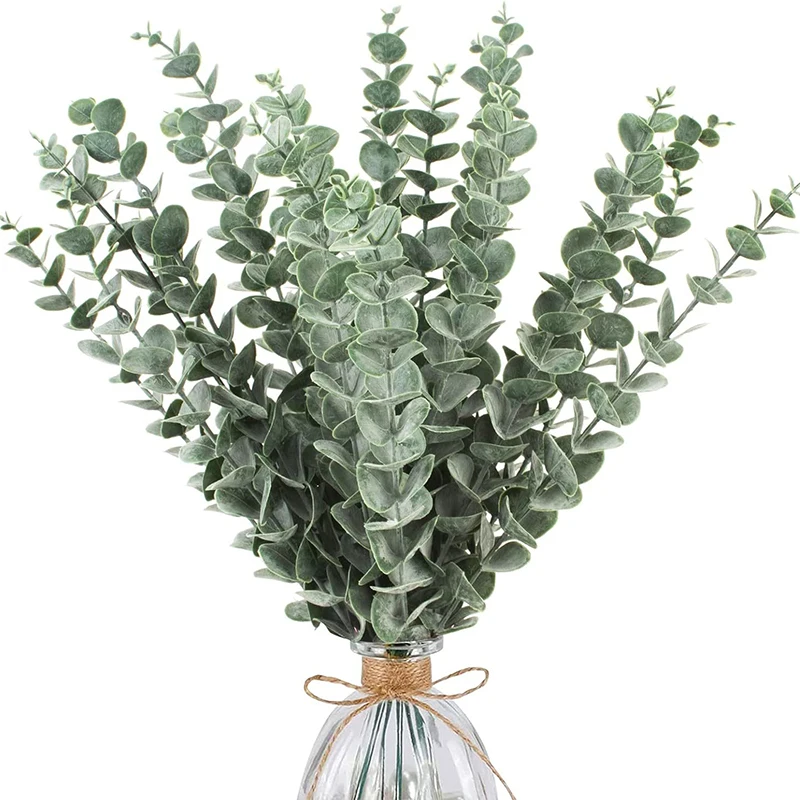 24pcs 38cm Eucalyptus Stems Artificial Leaves Branches Decor Faux Greenery Plants Wedding Party Wreath Flower Floral Arrangement 
24pcs 38cm Eucalyptus Stems Artificial Leaves Branches Decor Faux Greenery Plants Wedding Party Wreath Flower Floral Arrangement