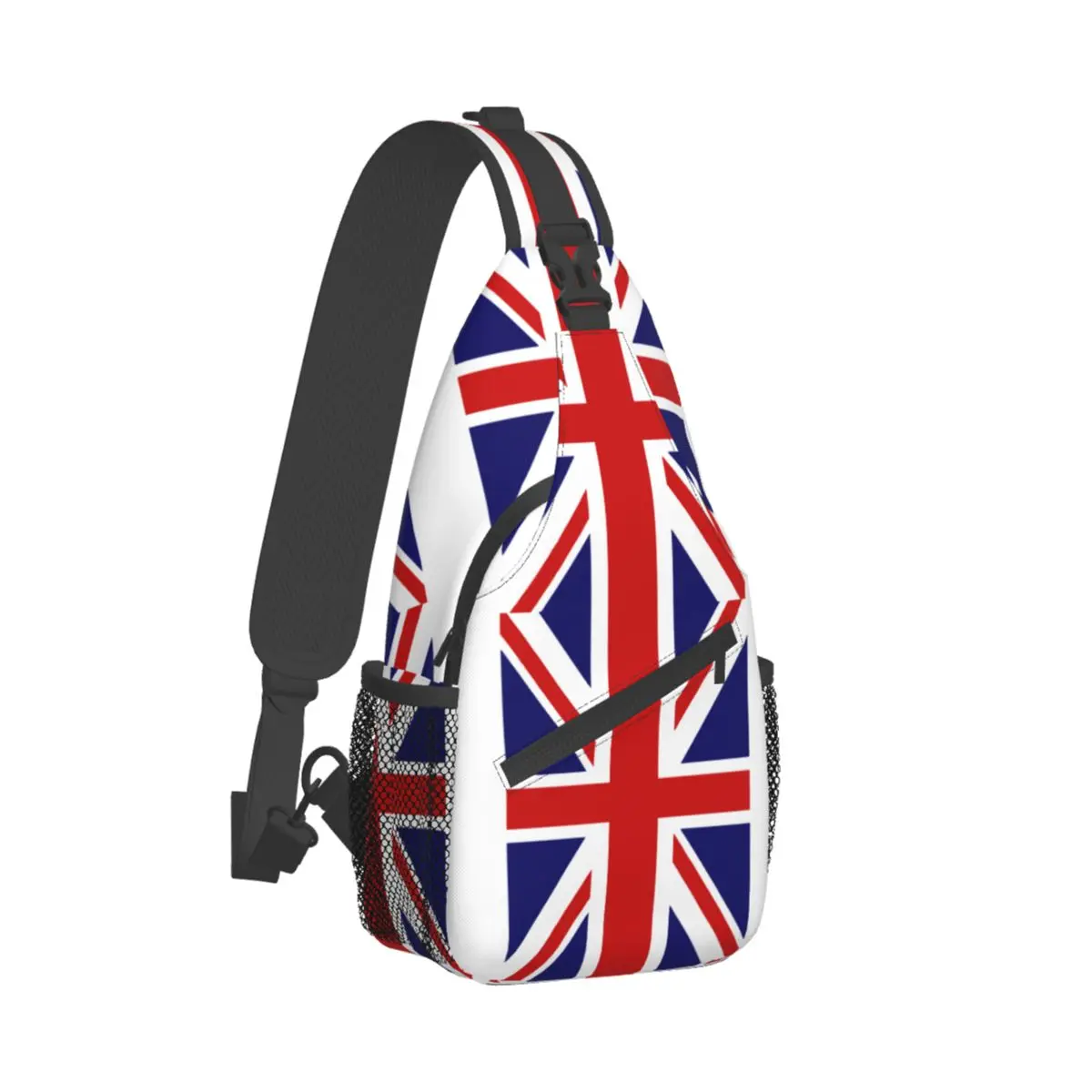 

British Flag Union Jack Crossbody Sling Bags Chest Bag UK Flag Great Britain United Kingdom Shoulder Backpack Daypack Hiking Bag