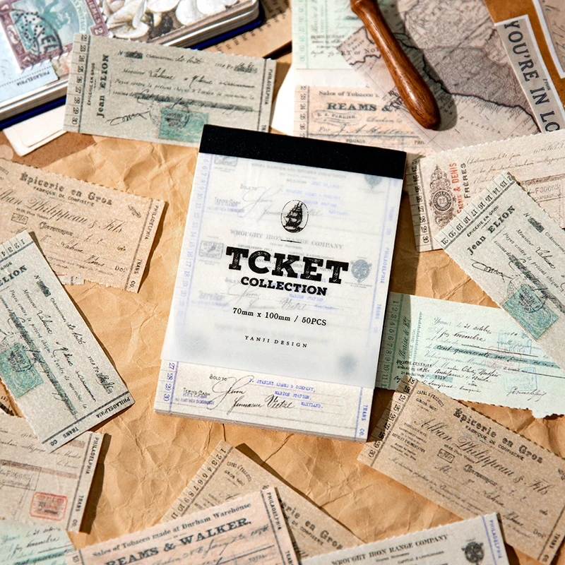 50 pcs/pack Memo notes retro notes literary classical hand account decoration collage materials message DIY bill 4 Choices
50 pcs/pack Memo notes retro notes literary classical hand account decoration collage materials message DIY bill 4 Choices