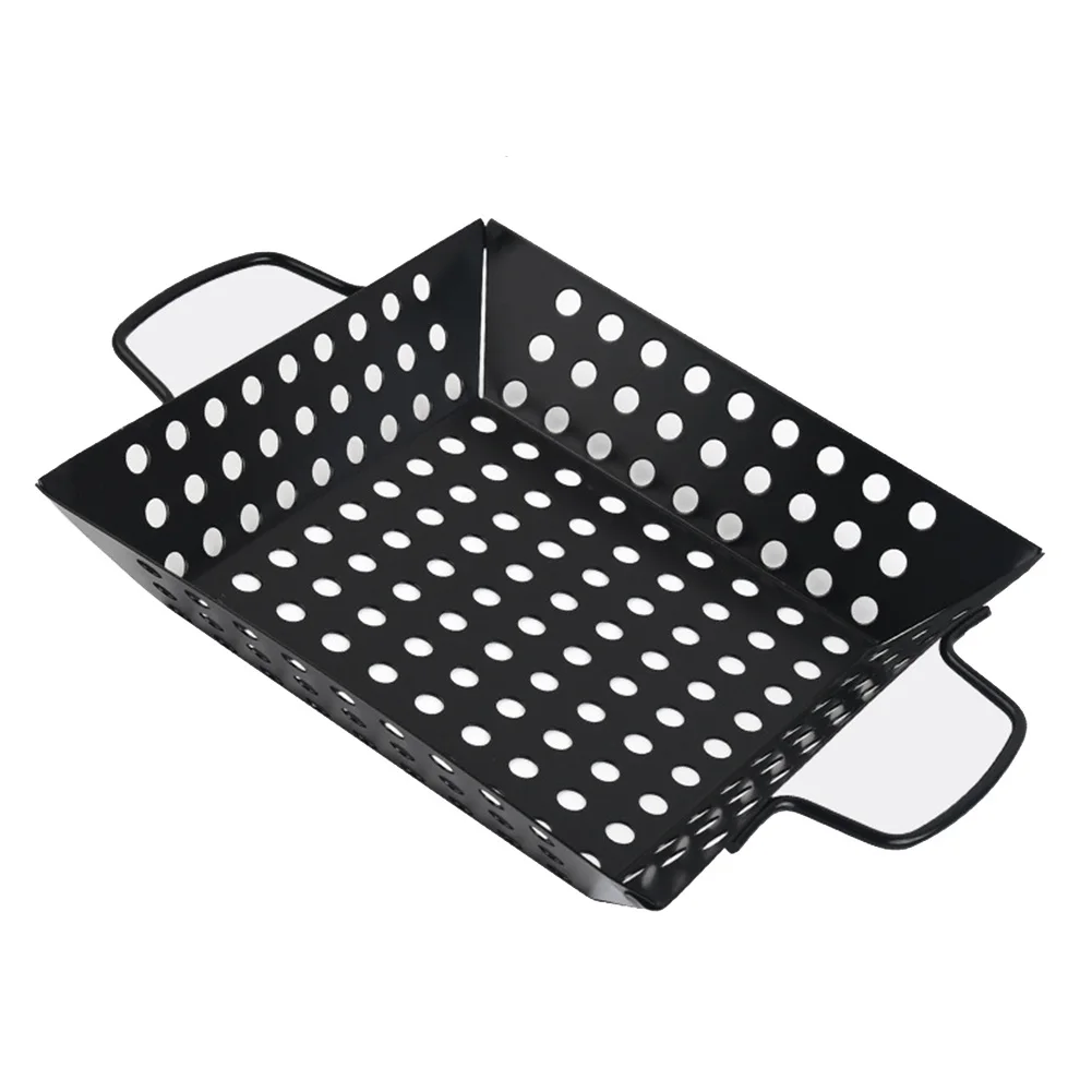Square Grill Pan for Barbecue with Stainless Steel Grill Plate Vegetable Basket and Easy to move Design for BBQ Grilling
Square Grill Pan for Barbecue with Stainless Steel Grill Plate Vegetable Basket and Easy to move Design for BBQ Grilling