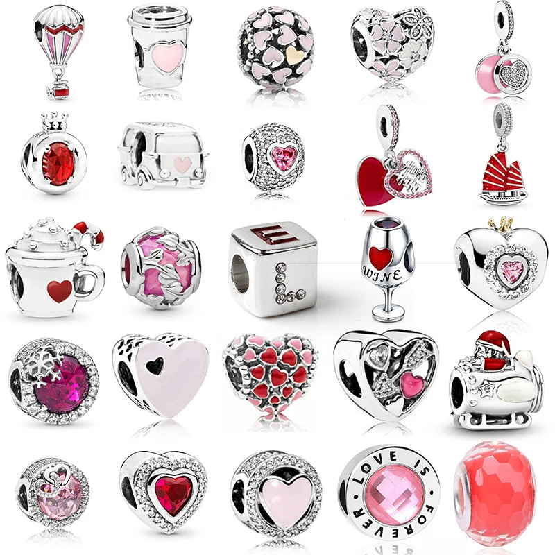 New Fashion Christmas Wine Glass Red Beads Suitable for Original Pandora Women's Bracelets Jewelry Gifts
New Fashion Christmas Wine Glass Red Beads Suitable for Original Pandora Women's Bracelets Jewelry Gifts