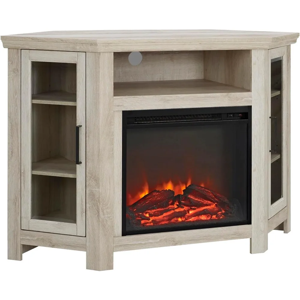 Alcott Classic Glass Door Fireplace Corner TV Stand for TVs up to 55 Inches, 48 Inch, White Oak
Alcott Classic Glass Door Fireplace Corner TV Stand for TVs up to 55 Inches, 48 Inch, White Oak
