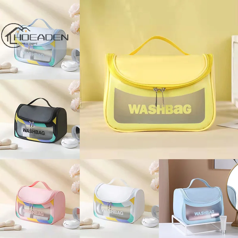 Makeup Bag Transparent Large Capacity Bath Bag PU Waterproof Portable Wash Bag Women's Portable Travel Storage Bag
Makeup Bag Transparent Large Capacity Bath Bag PU Waterproof Portable Wash Bag Women's Portable Travel Storage Bag