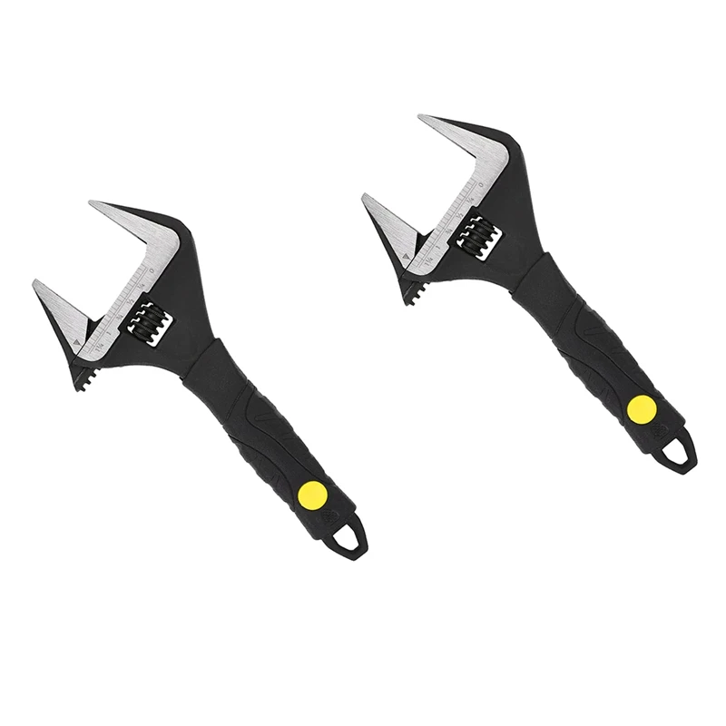 2 Pc 6-Inch Adjustable Wrench With Grip Anti-Rust For Plumbing, Automotive, Household Repairs
2 Pc 6-Inch Adjustable Wrench With Grip Anti-Rust For Plumbing, Automotive, Household Repairs