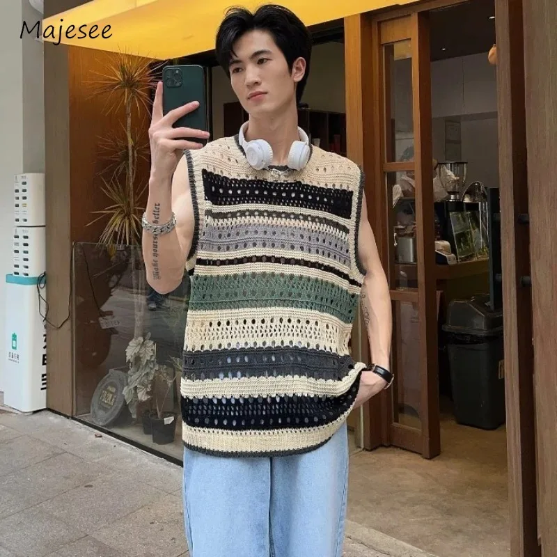 Sweater Vest Men Youthful Sleeveless All-amtch Casual Retro Minimalist Charming Handsome Creative Striped Classic Warm Fancy New
Sweater Vest Men Youthful Sleeveless All-amtch Casual Retro Minimalist Charming Handsome Creative Striped Classic Warm Fancy New