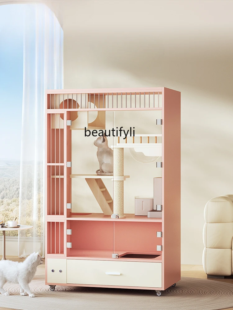 Luxury Cat Villa Solid Wood Cat Cage Fantasy Cat Castle Cabinet Customized Pet Home Nest House
Luxury Cat Villa Solid Wood Cat Cage Fantasy Cat Castle Cabinet Customized Pet Home Nest House