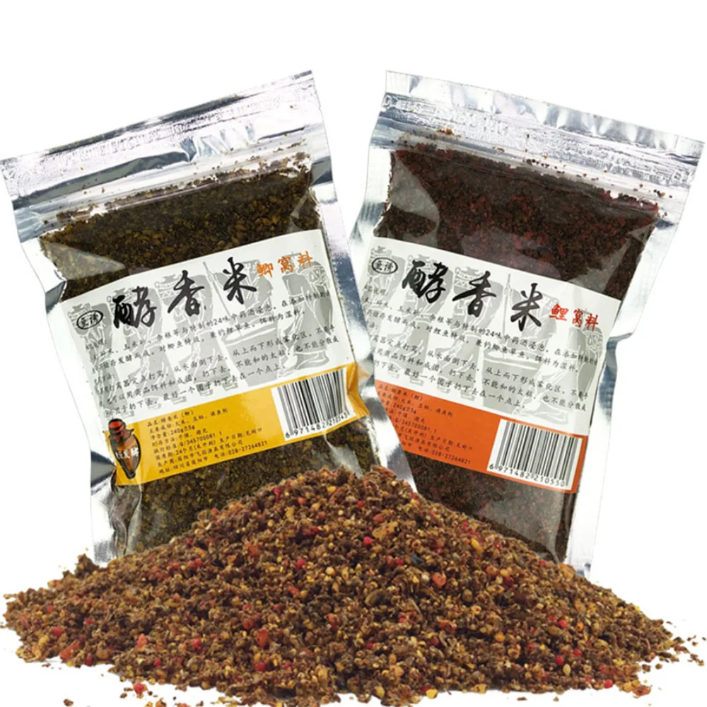 240g Yeast Rice for Crucian Carp Fishing Quick Bait Lure Fish Smell Baits Feeder Fragranc Flavor Cereals Grains pesca Additive
240g Yeast Rice for Crucian Carp Fishing Quick Bait Lure Fish Smell Baits Feeder Fragranc Flavor Cereals Grains pesca Additive