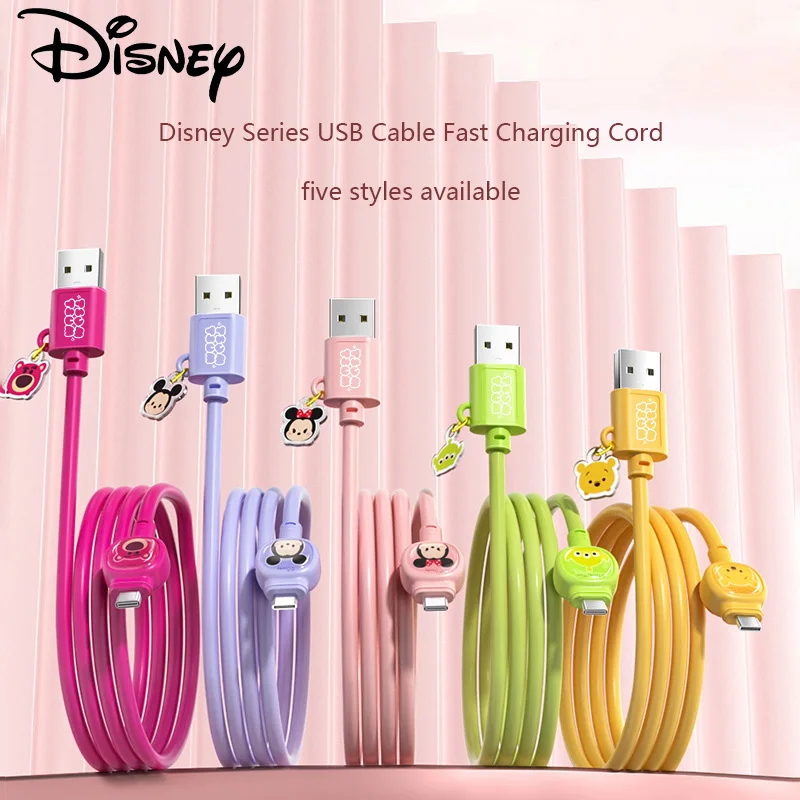 5A Disney Mickey Minnie Mouse Winnie USB Cable Fast Charging Cord Cartoon Creative Charing Line for IPhone Android Type-c
5A Disney Mickey Minnie Mouse Winnie USB Cable Fast Charging Cord Cartoon Creative Charing Line for IPhone Android Type-c