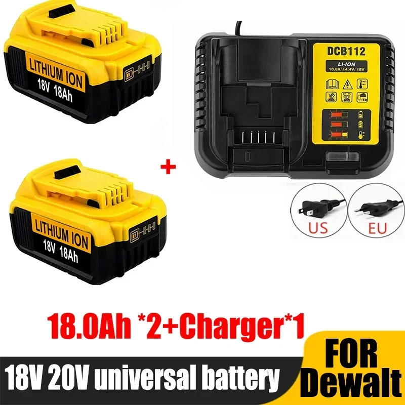 

For Dewalt 20V Battery 18.0Ah Replacement Battery For Dewalt DCB200 Rechargeable DCB206 DCB207 DCB204 Power Tool Battery