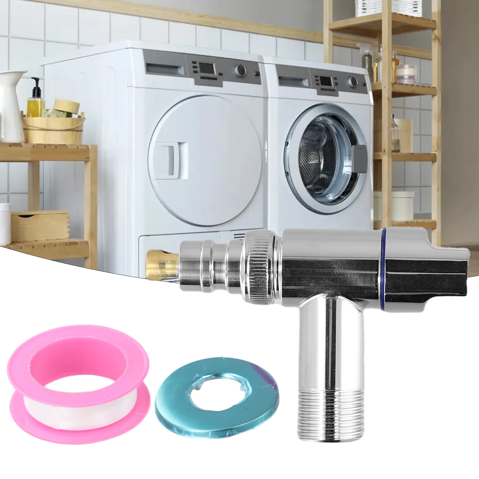 Bathroom Faucet Angle Valve With Raw Tape Rotary Switch Stainless Steel Washing Machine Faucet Water Stop Valve
Bathroom Faucet Angle Valve With Raw Tape Rotary Switch Stainless Steel Washing Machine Faucet Water Stop Valve