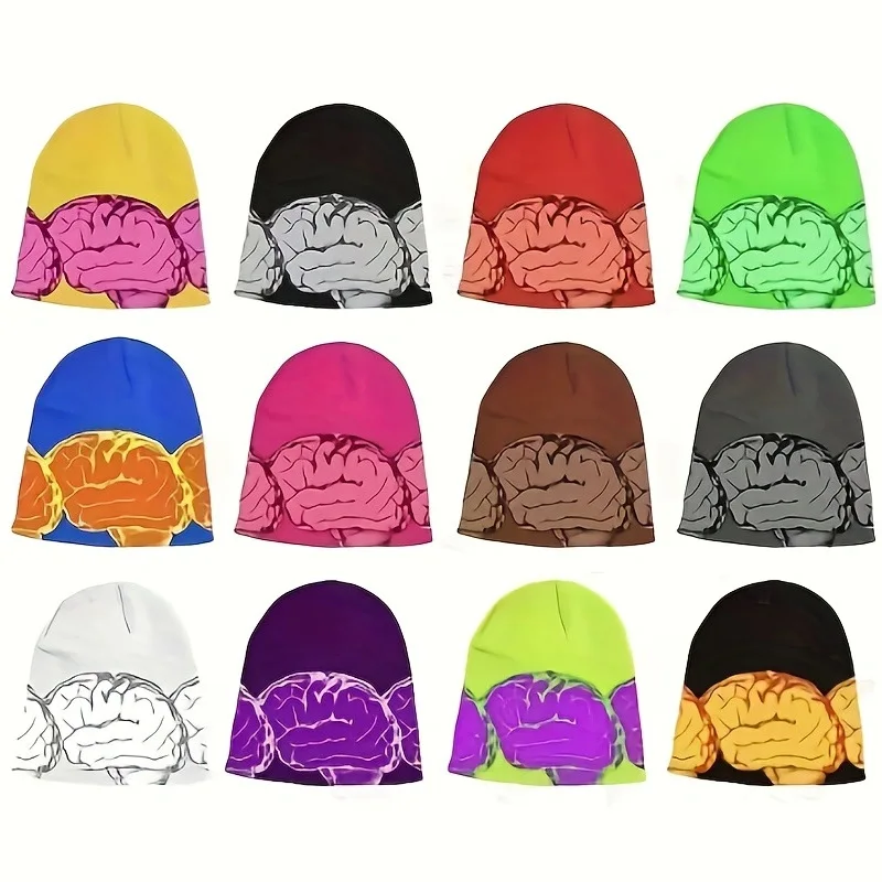 Fashion with Wool Cap Cold Warm Knitted Cap Brain Pattern Cotton Cap Padded Cold Protective Ear Head Cap Jacquard Cold Cap
Fashion with Wool Cap Cold Warm Knitted Cap Brain Pattern Cotton Cap Padded Cold Protective Ear Head Cap Jacquard Cold Cap
