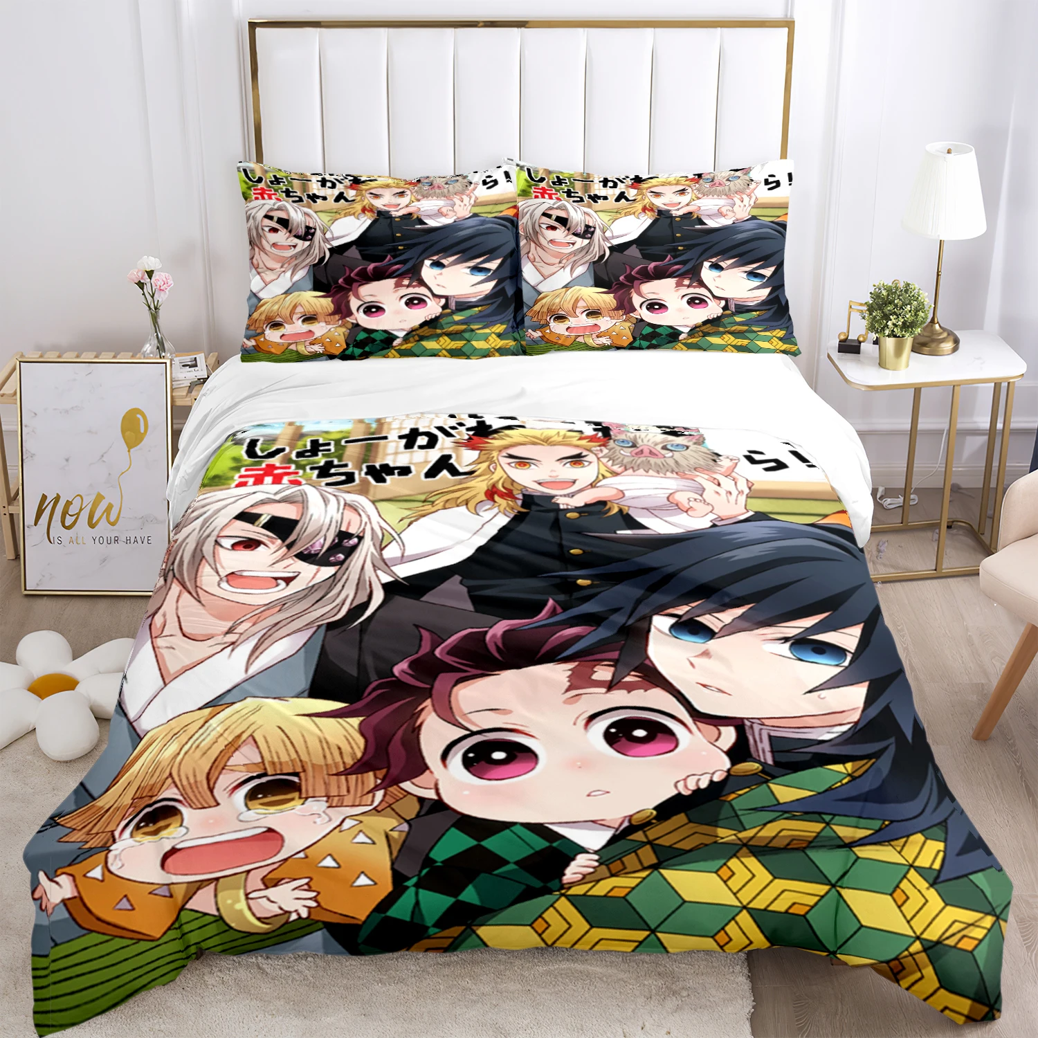Anime Demon Slayer Print Bedding Set 2/3pieces Nezuko Bed Linen Queen Double Single King Size Duvet Cover Set Kids Adults Gift 
Anime Demon Slayer Print Bedding Set 2/3pieces Nezuko Bed Linen Queen Double Single King Size Duvet Cover Set Kids Adults Gift