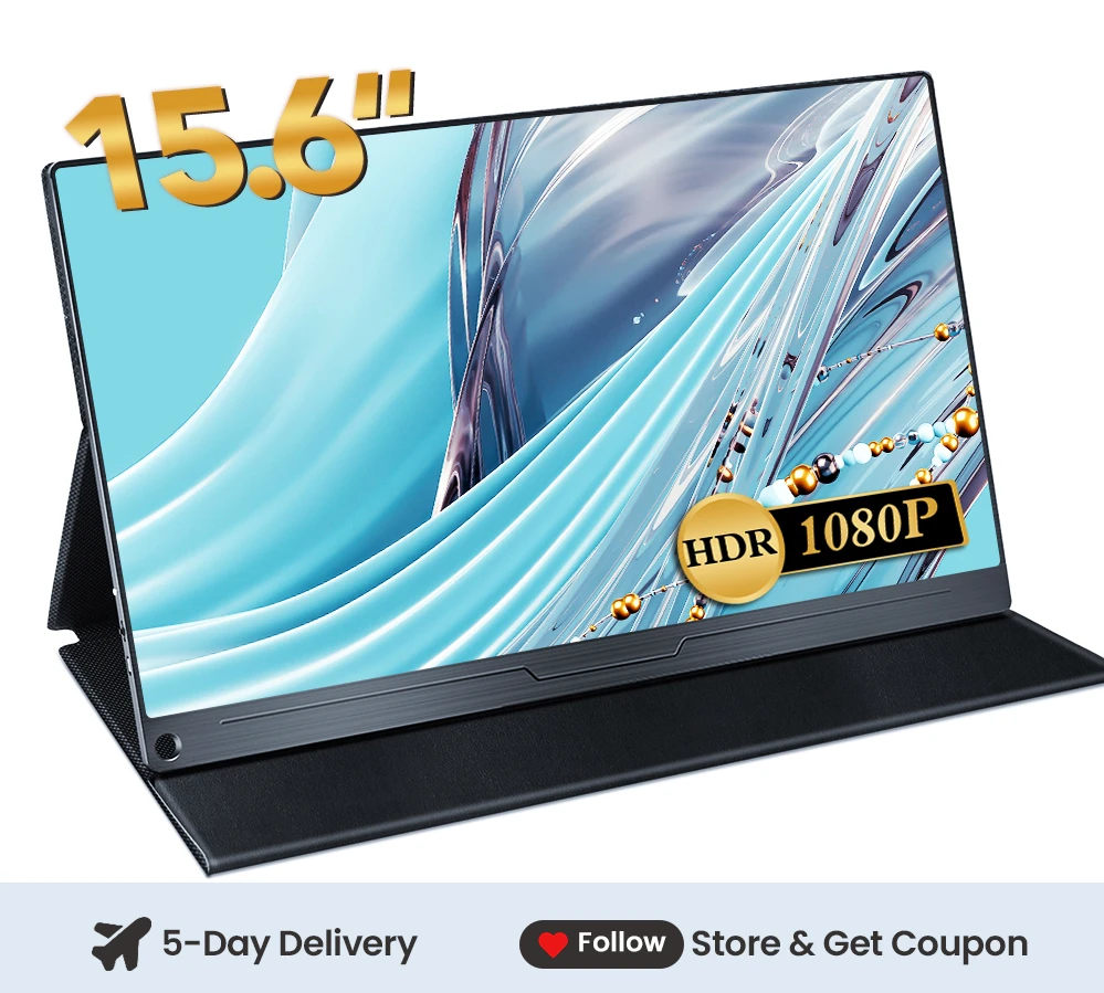 15.6-inch Portable Monitor FHD 1080P IPS USB C HDMI External Second Screen Laptop Android Phone Switch Xbox PS4/5
15.6-inch Portable Monitor FHD 1080P IPS USB C HDMI External Second Screen Laptop Android Phone Switch Xbox PS4/5