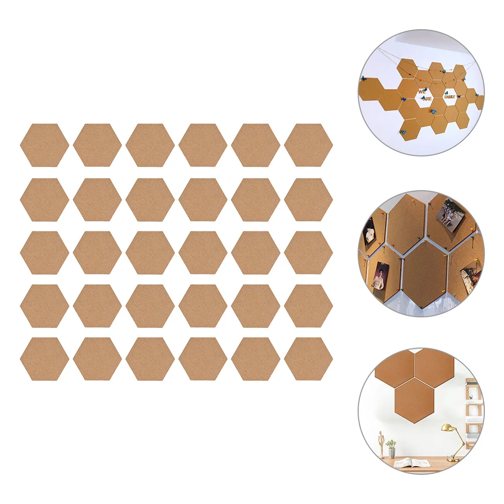 

30 Pcs Stickers Cork Gasket Cups Mats for Home Pads Protective Coffee Coaster Coasters