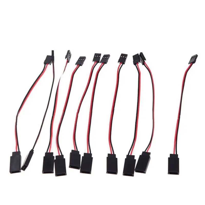 

10Pieces JST Plug to Servo Wire Connector Adapter Cable for Remoter Control Car Plane Replaceable 4WD Upgrade Accs