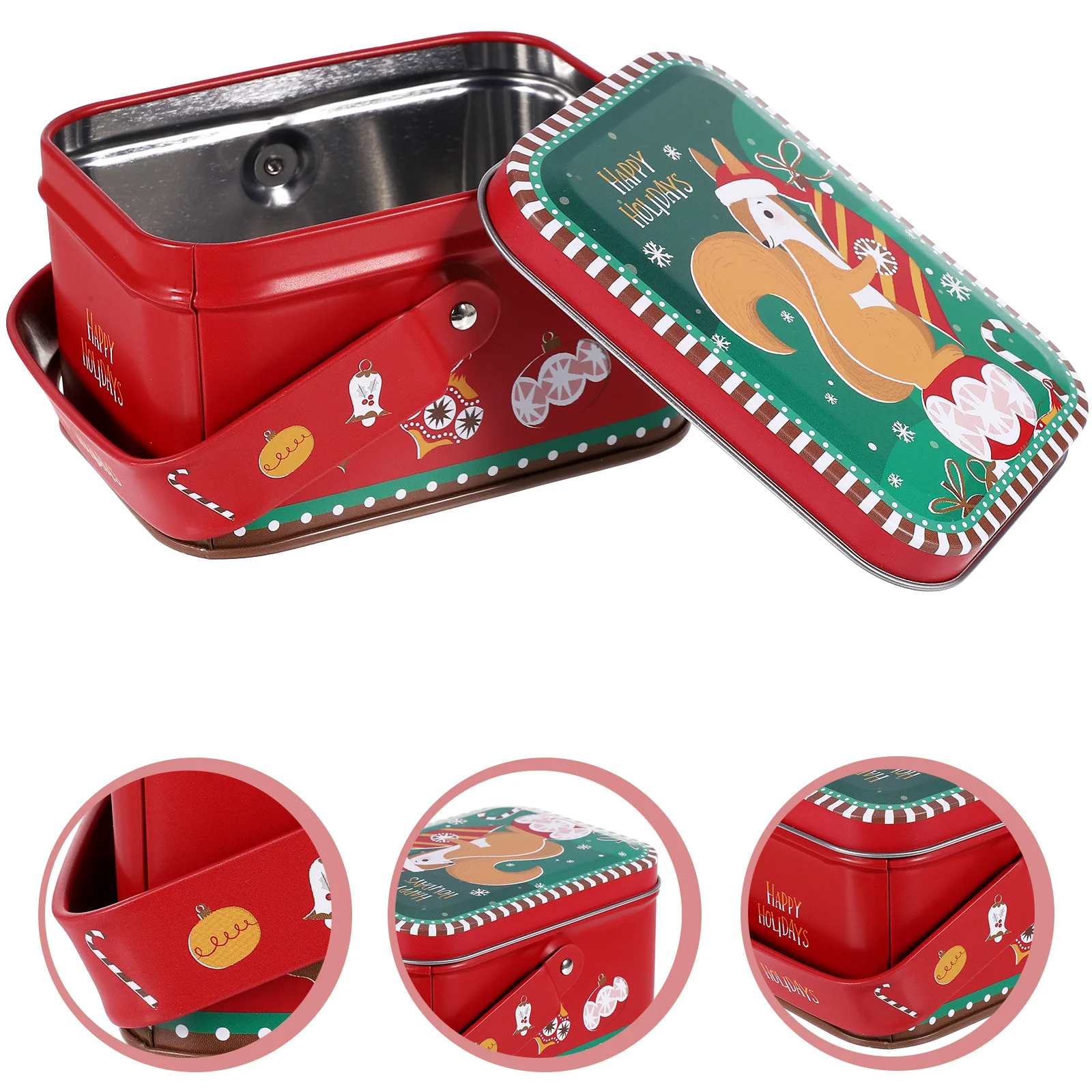 Christmas Cookie Box Tinplate Box Container Chocolate Biscuit Tea Snacks Treat Gift Box for New Year Christmas Party Decoration
Christmas Cookie Box Tinplate Box Container Chocolate Biscuit Tea Snacks Treat Gift Box for New Year Christmas Party Decoration