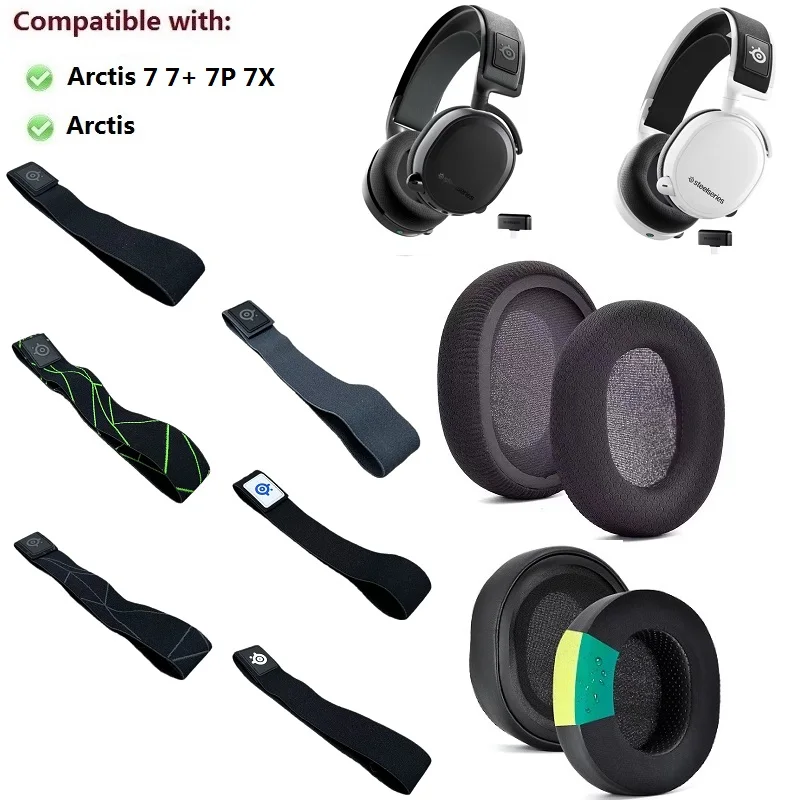 100% Original spare part for SteelSeries Arctis 7 7+ 7P 7X Headphones replacement Headband Tape Ear Pads Earmuff Ear cushions 100% Original spare part for SteelSeries Arctis 7 7+ 7P 7X Headphones replacement Headband Tape Ear Pads Earmuff Ear cushions