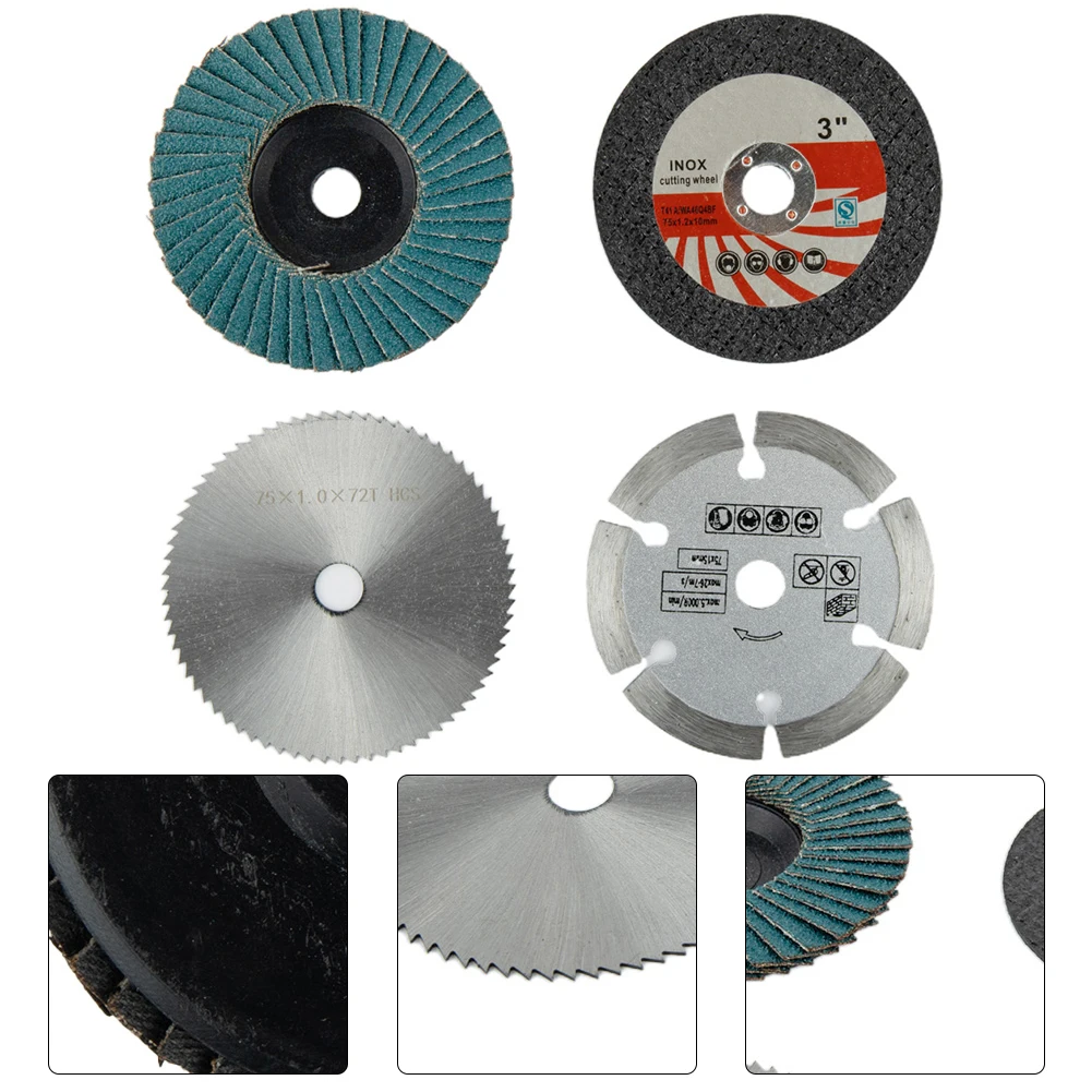 4pcs Angle Grinder Attachment For Angle Grinder Metal Circular Saw Blade For Dremel Rotary Tools Flap Grinding Wheel Tools
4pcs Angle Grinder Attachment For Angle Grinder Metal Circular Saw Blade For Dremel Rotary Tools Flap Grinding Wheel Tools