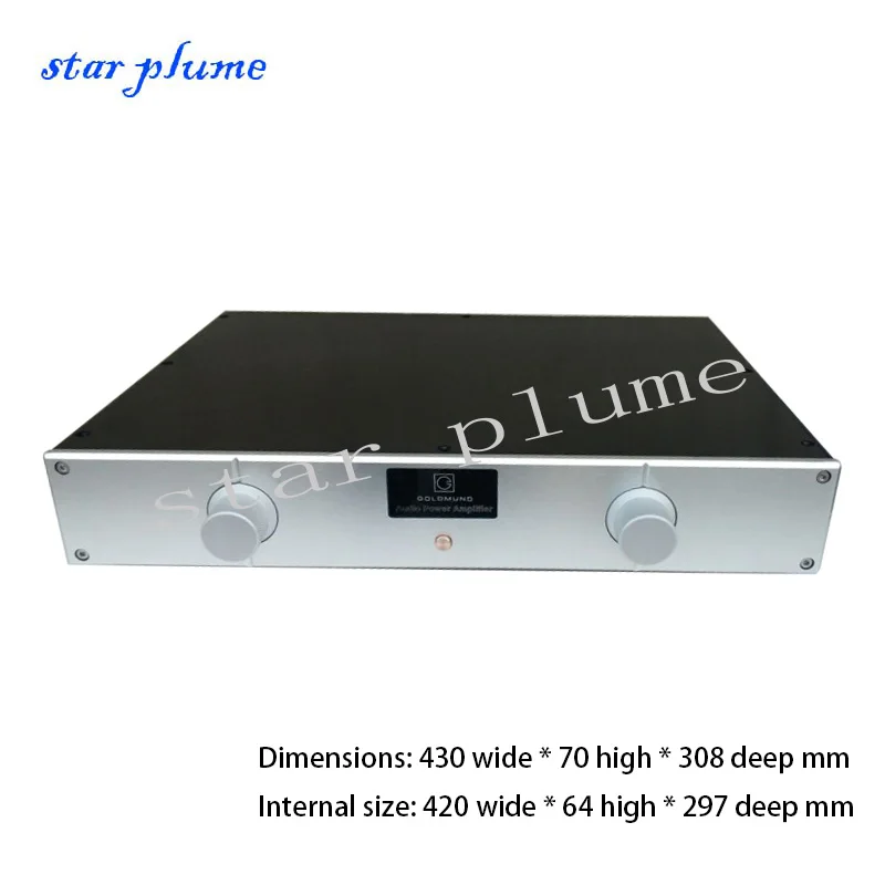 Gao Wen-All Aluminum Power Amplifier Case Preamplifier Case Decoding/DAC/Vacuum Tube Amplifier Chassis (430*70*308mm) DIY Box
Gao Wen-All Aluminum Power Amplifier Case Preamplifier Case Decoding/DAC/Vacuum Tube Amplifier Chassis (430*70*308mm) DIY Box