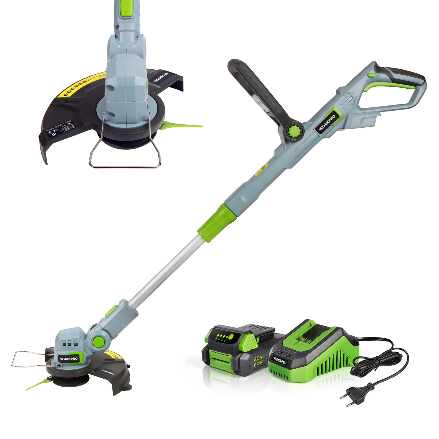 20V Cordless Grass Trimmer Set Electric Lawn Mower 2000mAh Li-ion Auto Release String Cutter Pruning Garden Tools
20V Cordless Grass Trimmer Set Electric Lawn Mower 2000mAh Li-ion Auto Release String Cutter Pruning Garden Tools