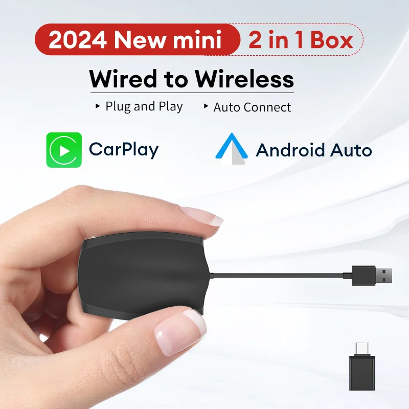 

XUDA 2 в 1 проводной к беспроводной мини AI Box Carplay беспроводной Android автомобильный адаптер беспроводной CarPlay для Audi Toyota Audi VW Golf