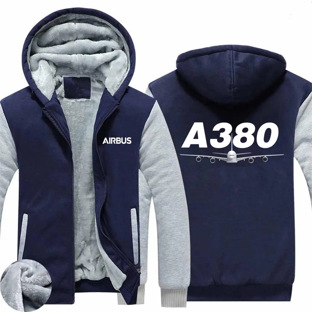 Tops Hot Streetwear Autumn Winter Thick Airbus A380 Print Men Coat Jacket Wool Fleece Warm Zipper Man Hooded Hoodies Sweatshirts
Tops Hot Streetwear Autumn Winter Thick Airbus A380 Print Men Coat Jacket Wool Fleece Warm Zipper Man Hooded Hoodies Sweatshirts