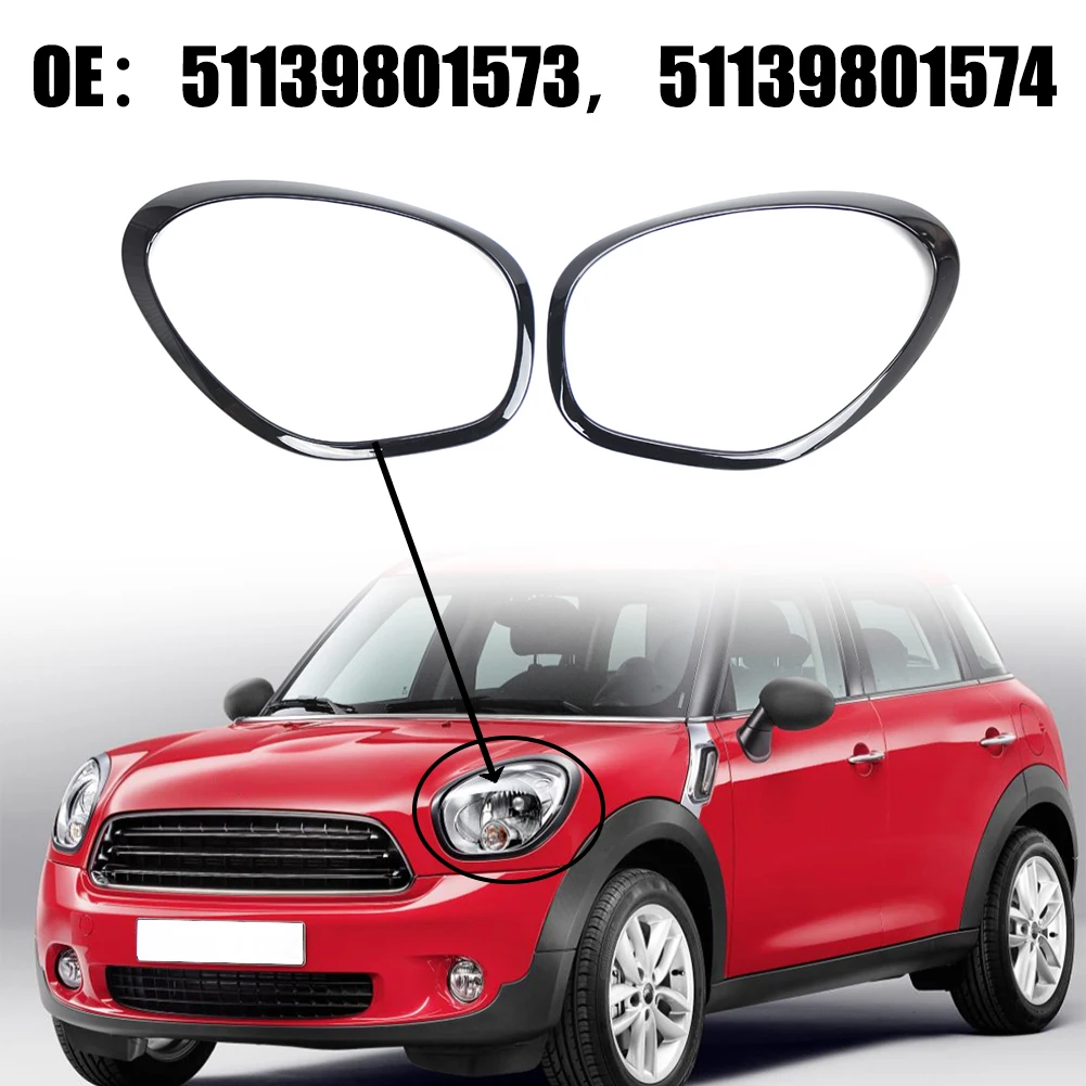 2pcs ABS Black Headlight Lamp Chrome Bezel Ring Trim Driver Side For Mini R60 Countryman 51139801573, 51139801574
2pcs ABS Black Headlight Lamp Chrome Bezel Ring Trim Driver Side For Mini R60 Countryman 51139801573, 51139801574