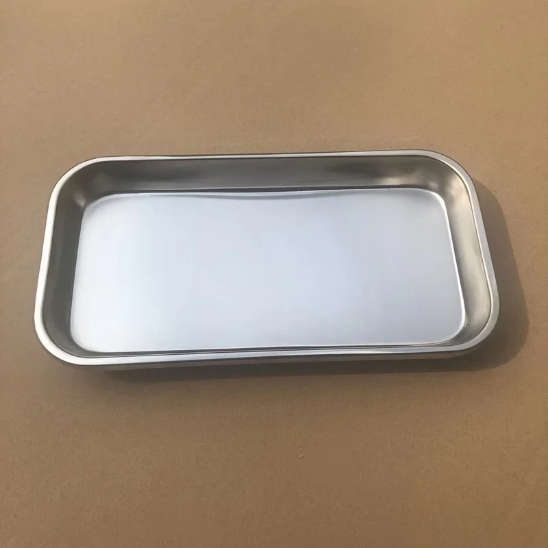 

Stainless Steel Square Storage Tray Dental Medical Tools Kitchen Tray Nail Tattoo Dental Medical Device Supplies Tray Dish